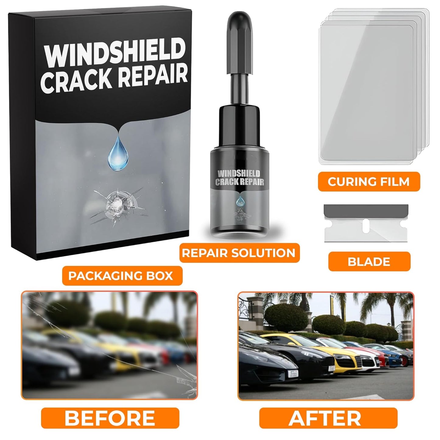 Windshield Crack Repair Kit