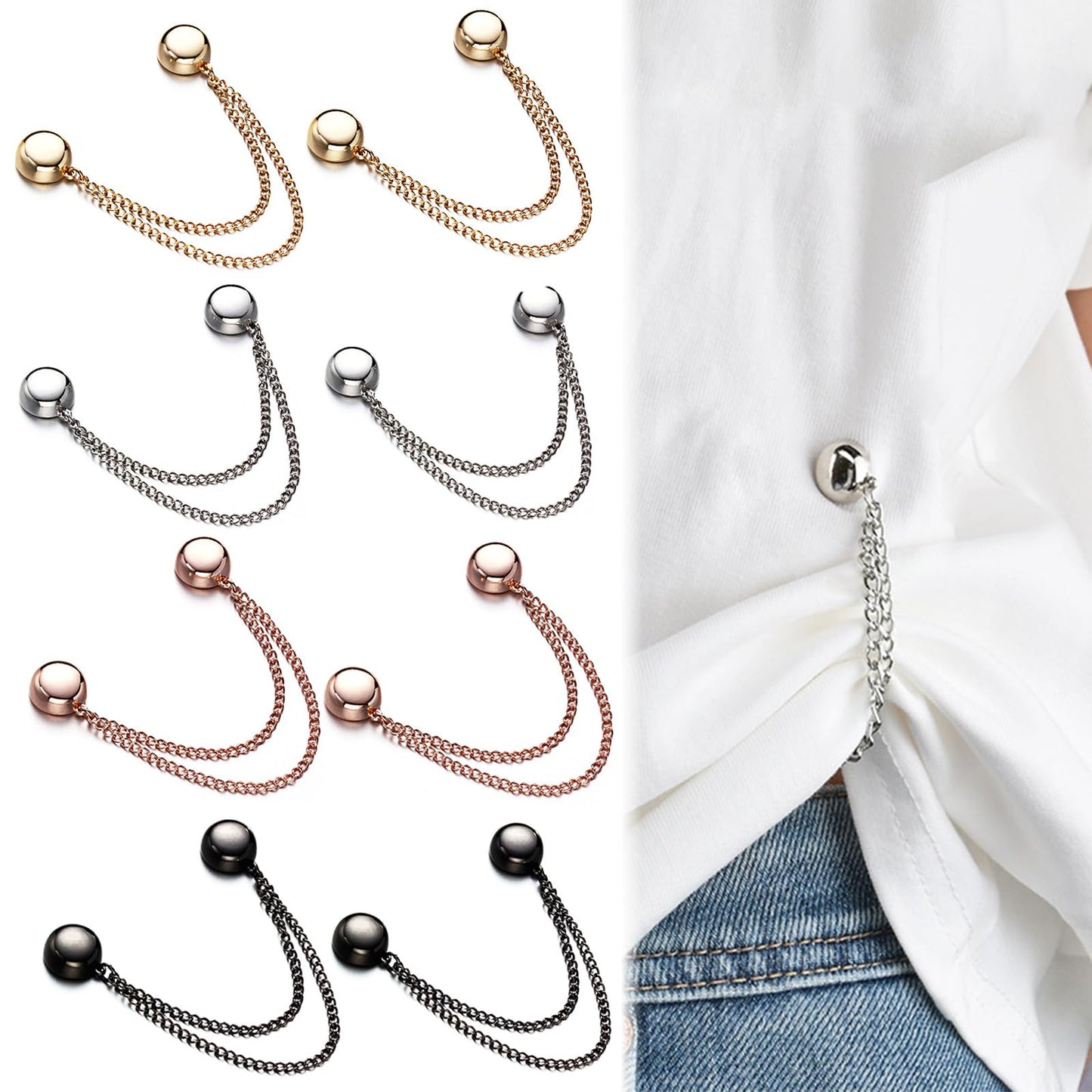 Clip-in-Style™ Magnetic Clothing Clips