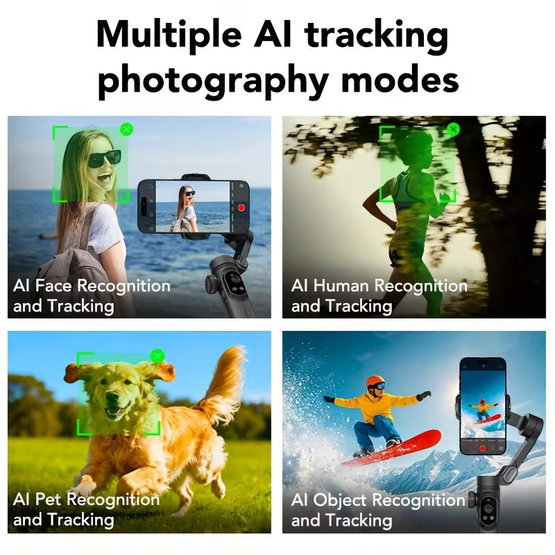 SmartTrack AI 3-Axis Smartphone Gimbal Stabilizer