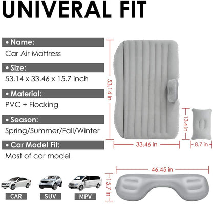 Premium Car Inflatable Bed with Pump & 2 Air Pillow