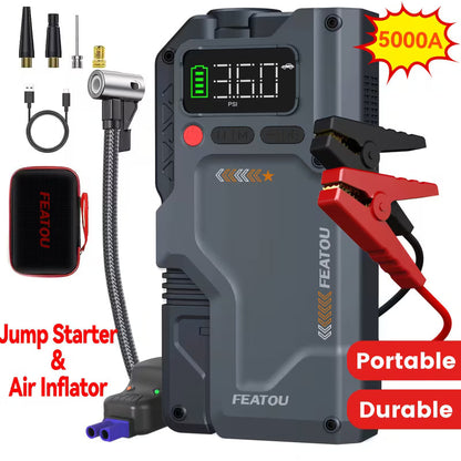 Jump Starter with Air Compressor 5000A