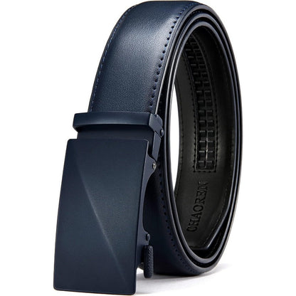 Micro-Adjust Leather Ratchet Belt