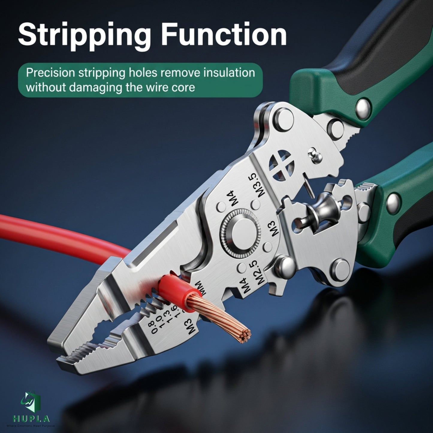 (BUY 1 GET 2 FREE) 9 in 1 Multifunction Wire Stripper Plier with Electric Test Pen | Foldable Combination Tool for Electricians