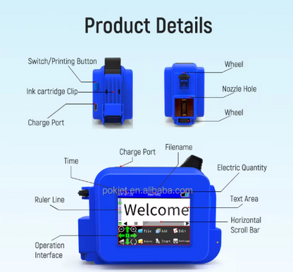 (BUY1 GET1 FREE) 50% OFF !! ⏰ QuickMark Handheld Inkjet Mini Printer