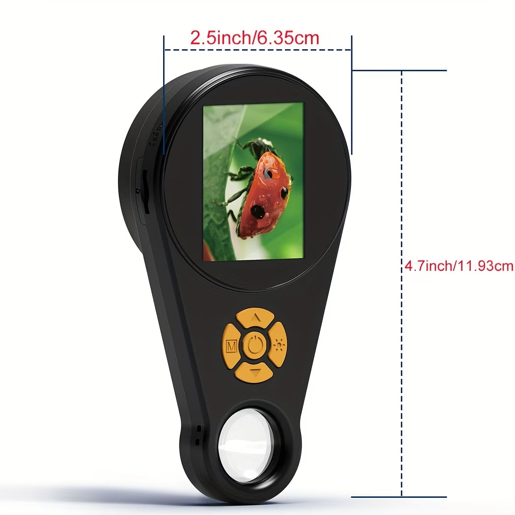 Portable Magnifying Glass with Light 500X Magnification