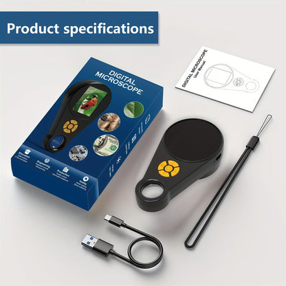 Portable Magnifying Glass with Light 500X Magnification