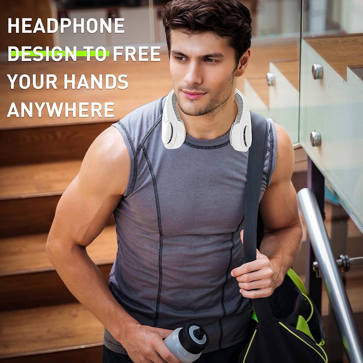 Portable Neck Fan – Hands-Free Cooling Fan for Summer