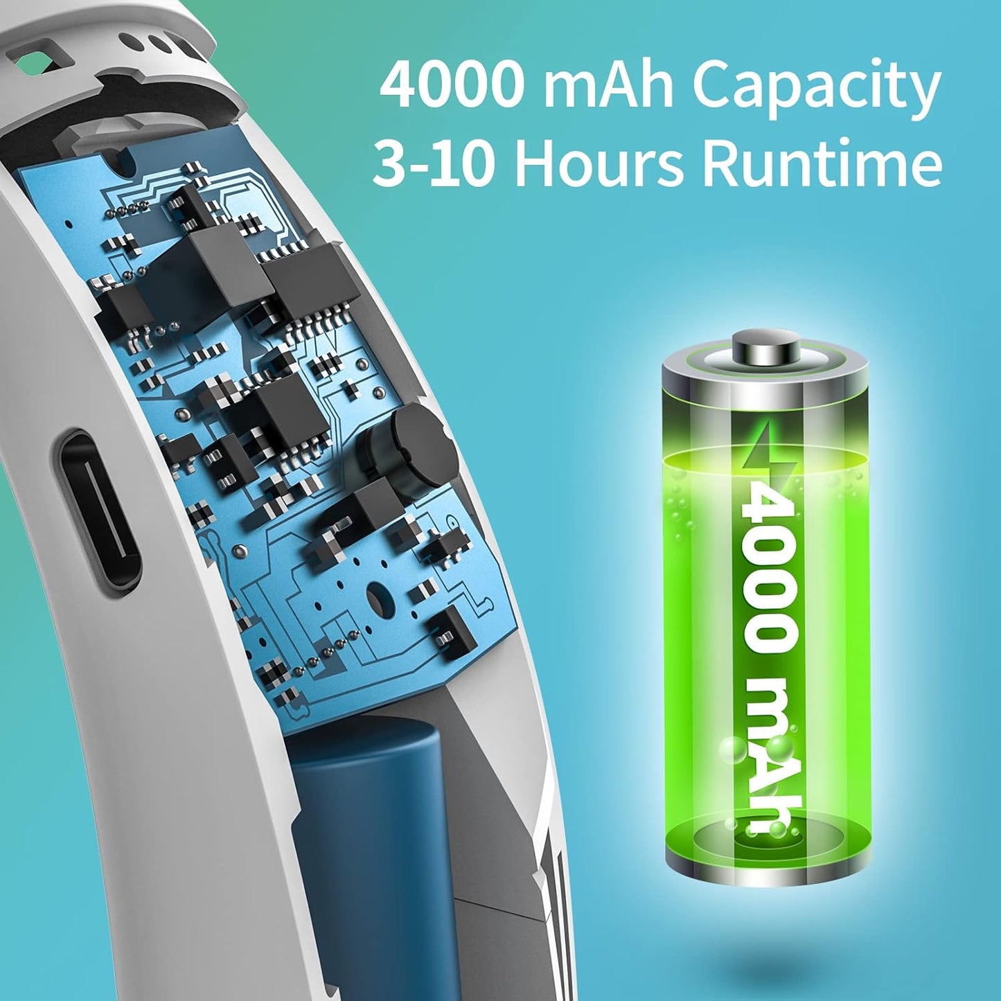 Portable Neck Fan – Hands-Free Cooling Fan for Summer